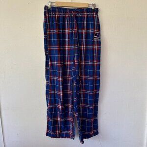 NASCAR for her Flannel Pajama Pants Womens Medium Blue Plaid
